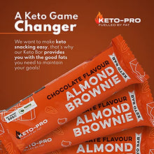 Load image into Gallery viewer, Keto-Pro Keto Bars (12 x 50g) | A Big Bar with an Even Bigger Boost | Chocolate Almond Brownie Flavoured Keto Food Bar | Low Carb Protein Snacks
