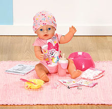 Load image into Gallery viewer, BABY born 827956 43cm Dummy-Realistic Doll with Lifelike Functions-Soft to The Touch, Movable Joints-Eats, Sleeps, Cries &amp; Uses The Potty-11 Accessories-Pink, Magic Girl
