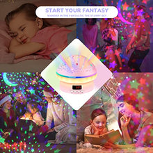 Load image into Gallery viewer, Girls Toys for 2-8 Year Old Kids, Timer Rotation Star Projector Night Light for Kids Age 3-8, Girls Gifts for 2-9 Year Old Kids, Birthday Gifts for Girls Xmas Stocking Fillers for Kids Age 4-9
