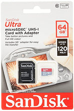 Load image into Gallery viewer, SanDisk Ultra 64GB microSDXC Memory Card + SD Adapter with A1 App Performance Up to 120MB/s, Class 10, UHS-I
