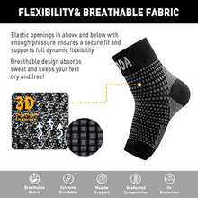 Load image into Gallery viewer, AVIDDA Plantar Fasciitis Socks 1 PAIR, Compression Foot Sleeves for Sport Arthritis Pain Relief, Ankle Support Brace for Men and Women Black M
