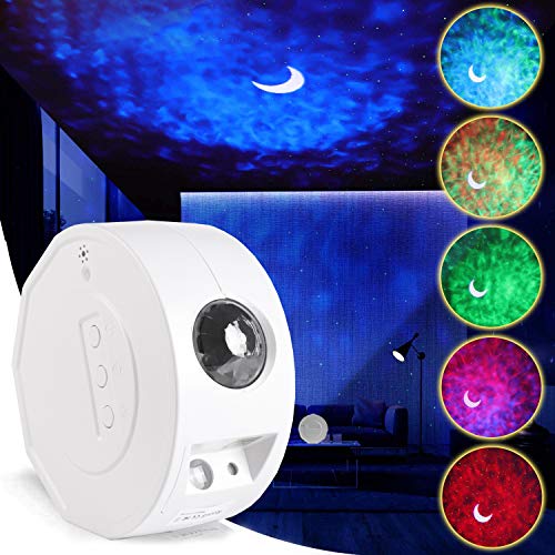 LED Star Projector Night Light, RHM Galaxy Projector Light with Colorful Nebula Cloud/Ocean Wave, Timer & Remote Control, Ideal for Kids Children, Adult Bedroom, Game Rooms, Home Theatre Decoration