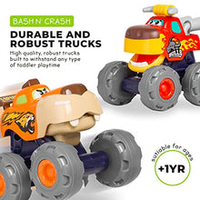 Load image into Gallery viewer, Tippi Monster Truck Toy Cars - Set of 3 Push Along Cars - Toy Car Set For 1, 2, 3 Year Olds - 2 Year Old Boy Gifts - Kids Toys Age 1 Year +
