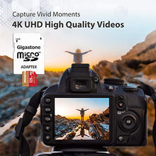 Load image into Gallery viewer, Gigastone Micro SD Card 128GB with SD Adapter + Mini-case, 4K Camera Pro, 4K UHD Video Recording, GoPro SD card Action Camera Compatible, R/W up to 100/50MB/s, MicroSDXC UHS-I A2 V30 U3 Class 10
