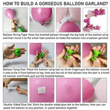 Load image into Gallery viewer, Pink Purple Balloon Arch Kit 162 pcs-all resistant with Retro Peach, Confetti, Rose gold Balloon arch kit by GLOFGO for Birthday, Wedding, Bridal/Baby shower, Valentine Party plus balloon accessories
