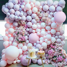 Load image into Gallery viewer, Double Stuffed Lilac Pink Balloon Arch Kit Macaron Pink Lavender Latex Balloon Garland Kit Baby Pink Balloons For Pink Theme Birthday Engagement bachelorette Garden Party Bridal Shower Decorations
