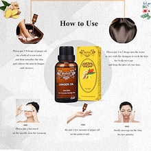 Load image into Gallery viewer, Ginger Oil, Lymphatic Drainage Ginger Oil, Ginger Oil Organic, Ginger SPA Massage Oils, Ginger Oil for Massage Lymphatic Drainage, Body, Swelling, Relieve Muscle Soreness
