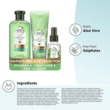Load image into Gallery viewer, Herbal Essences Sulphate-Free Hair Shampoo And Conditioner Set, With Argan Oil, Clarifying Shampoo Set with Potent Aloe &amp; Hemp, Restores Smoothness, Dry &amp; Curly hair, Shampoo, Conditioner &amp; Oil
