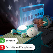 Load image into Gallery viewer, Fisher-Price CGN86 Hippo Plush Projection Soother, New-Born Soft Light Projector White Noise Toy
