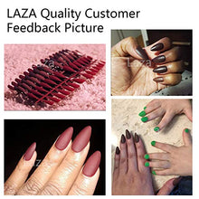 Load image into Gallery viewer, Laza 112 Pcs Colorful Fake Nails 4 Pack Stiletto Almond Peach Purplish Conch Carmine Matte Full Cover Medium Artificial Acrylic Nails - Prune Mulberry

