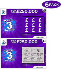 Load image into Gallery viewer, 6 Pack Baby Pregnancy Announcement Scratch Cards Lottery -"We're Having a Baby!" Scratchcards Novelty Fake Gift
