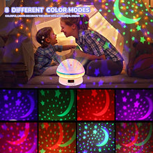 Load image into Gallery viewer, Girls Toys for 2-8 Year Old Kids, Timer Rotation Star Projector Night Light for Kids Age 3-8, Girls Gifts for 2-9 Year Old Kids, Birthday Gifts for Girls Xmas Stocking Fillers for Kids Age 4-9
