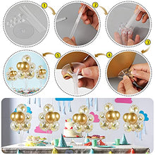 Load image into Gallery viewer, 4 Set Table Balloon Stand Kit, Table Decorations Balloons Tree Table Balloon Stick Holder 32 Pieces Gold Balloons and Balloon Tie Tool for Graduation Wedding Birthday Party Decorations
