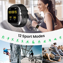 Load image into Gallery viewer, HAYLOU Smart Watch, Fitness Tracker 1.69" Touch Screen with SpO2/Heart Rate/Sleep Monitor, Calorie Step Counter Activity Sports Trackers Smart Watch for Men Women Waterproof for iOS Android
