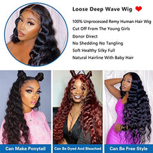Load image into Gallery viewer, Loose Deep Wave Wig 13X4 Lace Front Wig 30 Inch Human Hair Wigs For Black Women 4X4 Lace Closure Loose Deep Frontal Wig Remy 4x4 Closure Wig 24inch 150 Density
