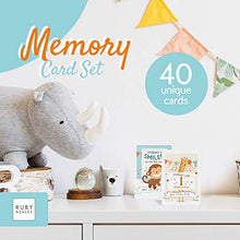 Load image into Gallery viewer, Baby Memory Card Set for a Girl or Boy - 40 Beautiful Unisex Photo Cards to Capture Those Important Memories - by Ruby Ashley
