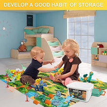 Load image into Gallery viewer, Dinosaur Toys for Boys, SPLAKS 4-Pack Dinosaur Construction Toys Boys Toys with Storage Box Electric Drill Soft Arrows, Educational STEM Toys Gift for Kids Age 3-6
