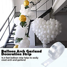 Load image into Gallery viewer, White Balloon Arch Kit - 125 PCS 5M Balloon Garland Kit with Gold White Balloon Confetti Metallic Balloons for Valentine 2021 New Year, Christmas, Baby Shower Birthday Hen Party Background Decoration
