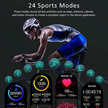Load image into Gallery viewer, KOSPET Tank Smart Watch for Men, 1.72" Touch Screen Sport Watches with Blood Pressure, Heart Rate Monitor, SpO2, Fitness Watch with 5ATM IP69K Waterproof, 24 Sports Modes Outdoor Smartwatch (Black)
