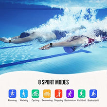 Load image into Gallery viewer, Smart Watch, 1.4'' Full Touch Fitness Tracker with Heart Rate, Blood Pressure and Sleep Monitor, Message Notification,Smartwatch for Men Women，IP68 Waterproof Smartwatch Sports for iOS Android-Blue
