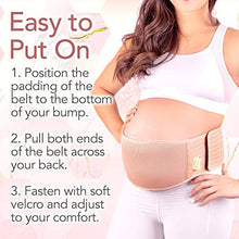 Load image into Gallery viewer, Pregnancy Support Belt - Soft &amp; Breathable Pregnancy Belly Band - Maternity Belt Pregnancy Support Girdle - Pregnancy Bump Support Band - Pregnancy Belt Support Back Brace (Classic Ivory, X-Large)
