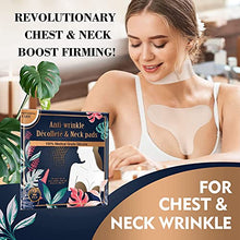 Load image into Gallery viewer, Wrinkle Patches, 2 Pads Decollete Pad for Chest Wrinkles, Silicone Neck Wrinkle Patches, Reusable Medical Grade Silicone Chest Pads for Wrinkle Prevention
