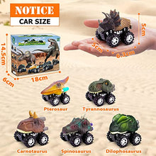 Load image into Gallery viewer, Dinosaur Toys for Boys Toys, Kids Toys Dinosaur Toys for 3 Year Old Boys 6 Pack Toddler Toys Pull Back Toy Cars for 2 Year Old Boys Christmas Birthday Easter Gifts for 2 3 4 5 6 Boys Girls
