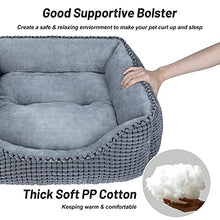 Load image into Gallery viewer, JOEJOY XL Dog Bed Large Washable Grey Pet Bed , Sraised Hund Dog Bed Or Cats Super Soft Comfy Wool Fleece PP Cotton Made Into A Hund Dog Beds For Labradors
