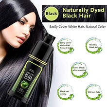 Load image into Gallery viewer, Natural Black Hair Shampoo, 250ml White Hair Removal Dye Hair Coloring Shampoo Instant Hair Dye Shampoo for Men and Women(250ml)
