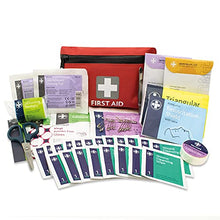 Load image into Gallery viewer, Lewis-Plast Premium 92 Piece First Aid Kit - Safety Essentials for Travel, Car, Home, Camping, Work, Hiking &amp; Holiday Red, Small
