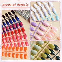 Load image into Gallery viewer, 720 Pieces Short Press on Nails Ballerina Coffin False Nails EBANKU Colorful Full Cover Fake Nails Tips Acrylic False Gel Nails for Women Girls with Nail File &amp; Nail Orange Stick (30 Colors)
