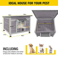 Load image into Gallery viewer, Wooden Dog House Cat House for Outdoor and Indoor, Pet Houses Dogs, Cats, Bunnies and Other Small Animals
