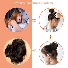 Load image into Gallery viewer, 6 Pieces Messy Hair Bun Scrunchies for Women Curly Bun Hair Piece Synthetic Hair Piece Scrunchies Hair Extension Bun Chignon Hairpiece Thick Updo Scrunchies Hair Donut Updo Ponytail for Girl, 6 Colors
