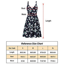 Load image into Gallery viewer, Spreadhoodie Womens Sleeveless Strappy Adjustable V Neck Summer Bohemian Floral Flared Beach Midi Swing Dress, XL, Daisy-3
