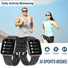 Load image into Gallery viewer, Smart Watch 2021, Fitness Tracker for Android iOS, 1.69" Touch Screen Smartwatch 24 Sports Modes Fitness Activity Trackers with HR Sleep Monitor, IP67 Waterproof Fitness Watch Pedometer for Women Men
