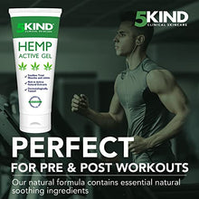 Load image into Gallery viewer, Hemp Joint &amp; Muscle Active Pain Relief Gel- High Strength Hemp Oil Formula Rich in Natural Extracts by 5kind. Soothe Feet, Knees, Back, Shoulders (100 ml (Pack of 1))
