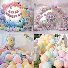 Load image into Gallery viewer, OEMG 150pcs Macaron Balloons 12 10 5 Inch Pastel Rainbow Eco Latex Balloon Pack for Romantic Wedding Kids Unicorn Birthday Baby Shower Party Decorations DIY Arch Garland
