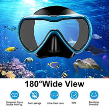Load image into Gallery viewer, Yumcute Dry Snorkel Set, Adult Anti-Fog Anti-Leak Snorkel Mask,180° Panoramic Ultra-Clear Diving Mask, Soft and Comfortable, Adjustable, Best gifts for Adult and Youth.
