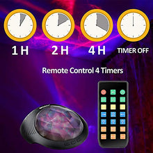 Load image into Gallery viewer, SOAIY Aurora Night Light Projector, Mood Lights &amp; Soothing Sleep Sound Machine with Remote Control, Bluetooth Speaker, Timer for Adults, Kids, Black

