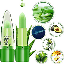 Load image into Gallery viewer, 2PCS Aloe Vera Lipstick,Lip Balm,Magic Temperature Color Changing Lip Stick,Long Lasting Moisturizing Lip Makeup for Women Girls
