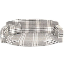 Load image into Gallery viewer, Gleneagles Designer Dog Bed Sofa, Very Stylish Pet Bed, 3 sizes, 4 colours In Tartan Design (Large 96 x 64 x 34 cm, Nutmeg Check)
