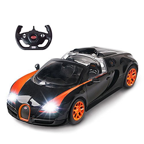 RASTAR RC Bugatti Veyron 16.4 Grand Sport Vitesse Model Racing Car, 1:14 Scale Remote Control Car Toy for Kids.