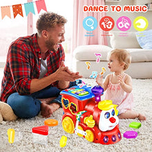 Load image into Gallery viewer, Baby Toys for 1 Year Old Boys Girls Train Crawling Baby Toys 6 12 18 Months Learning Educational Infant Toys with Light/Block/Music for Toddler Kids 1st Birthday Gifts Age 1-3 Years Christmas
