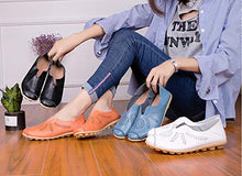 Load image into Gallery viewer, Women's Leather Shoes Loafers Moccasins Casual Slip On Flats Driving Shoes Boat Shoes Size Orange UK5,5=CN40
