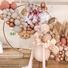 Load image into Gallery viewer, Retro Pink Balloon Garland Kit, 110Pcs Reusable DIY Doubled Dusty Pink Balloon Arch Kit for Retro Boho Wedding, Baby Shower, Bridal Engagement, Anniversary, Birthday
