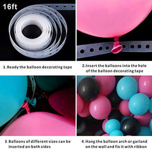 Load image into Gallery viewer, Heboland Music Theme Balloon Garland Arch Kit for Girls Ladies Birthday Decorations Party Supplies,Tik Tok 105Pcs Hot Pink Black Tiffany and Music Note Foil Balloons
