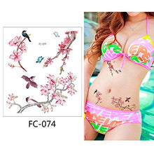 Load image into Gallery viewer, 12 Sheets Cherry Blossoms Temporary Tattoo Sticker for Women Body Art in Spring Summer
