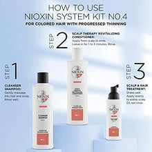 Load image into Gallery viewer, Nioxin System 4 Shampoo &amp; Scalp Therapy Bundle
