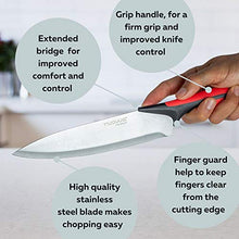 Load image into Gallery viewer, Kitchen Knife Block Set with Colour Coding - 6 Piece Coloured Knives Set - by Nouva
