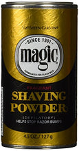 Load image into Gallery viewer, Magic Shaving Powder Gold 5 Ounce Fragrant (145ml)
